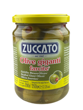 Carica l'immagine nel visualizzatore di Gallery, Olive giganti farcite – ZUCCATO - grüne, riesen Oliven mit Paprikafüllung