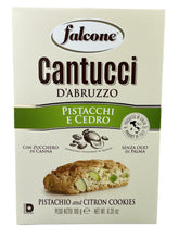 Lade das Bild in den Galerie-Viewer, Cantucci Pistacchi e Cedro – Falcone - Mandelgebäck mit Pistazie und kandierten Zitronenstückchen