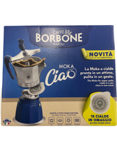 Cargar imagen en el visor de la galería, Moka Ciao - Caffè Borbone - Kaffeemaschine für Pad´s