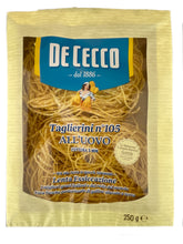 Load image into Gallery viewer, Taglierini All´Uovo – De Cecco - dünne Bandnudeln in Nestformen