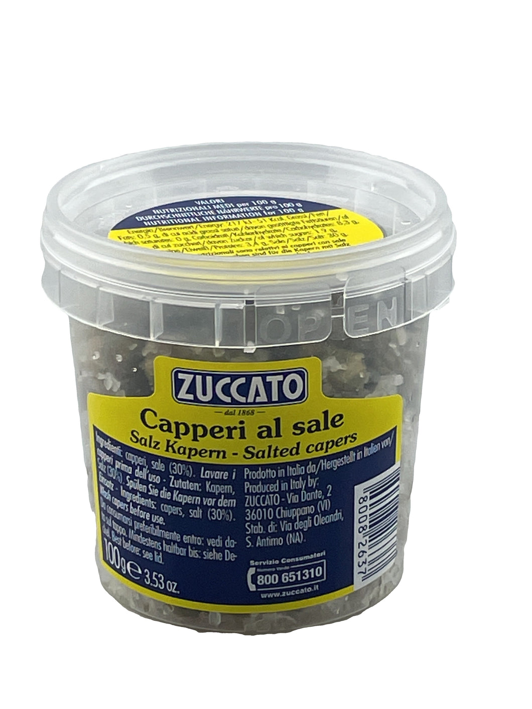 Capperi Al Sale -ZUCCATO- Kapern in Salz