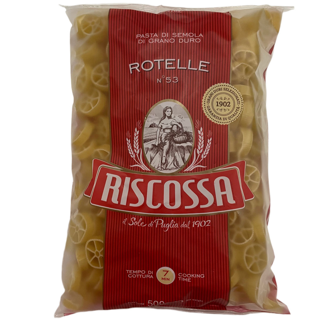Rotelle -Riscossa- Radförmige Nudeln