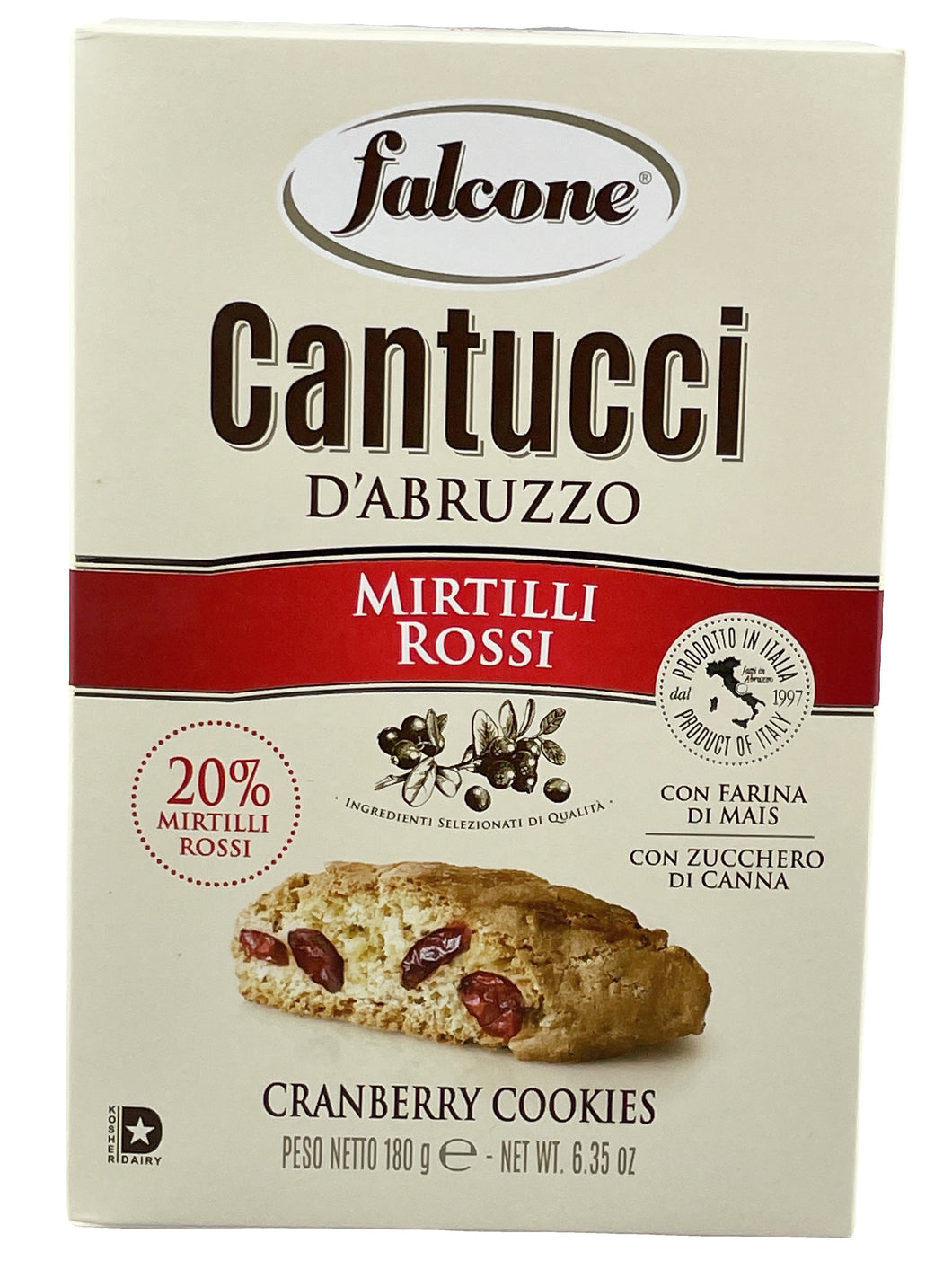 Cantucci Mirtilli Rossi – Falcone - Cantucci mit Preiselbeeren / Cranberry