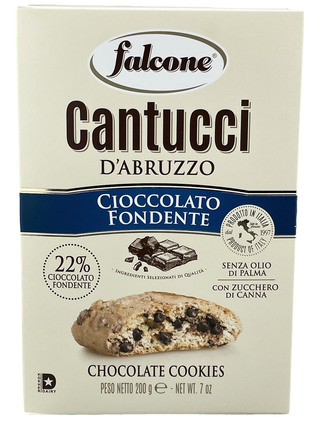 Cantucci Cioccolato Fondente –Falcone- Mandelgebäck mit Schokoladentropfen