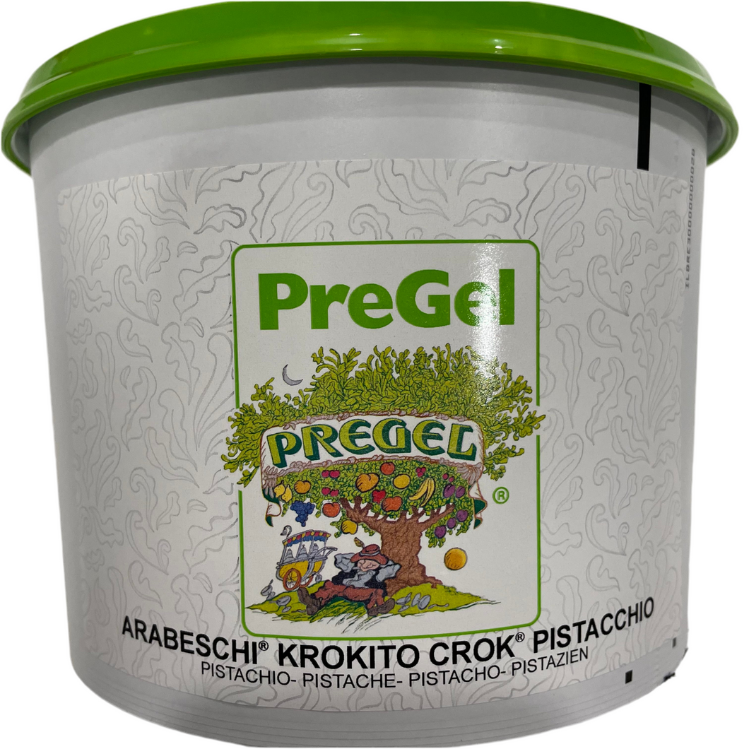 Arabeschi Krokito Crok Pistacchio - PreGel  – Pistazienpaste mit Engelshaar (Keksteig)