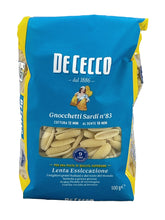 Załaduj obraz do przeglądarki galerii, Gnocchetti Sardi n°83 – De Cecco - kleinere Nudeln mit einer gewölbten, riffeligen Oberfläche
