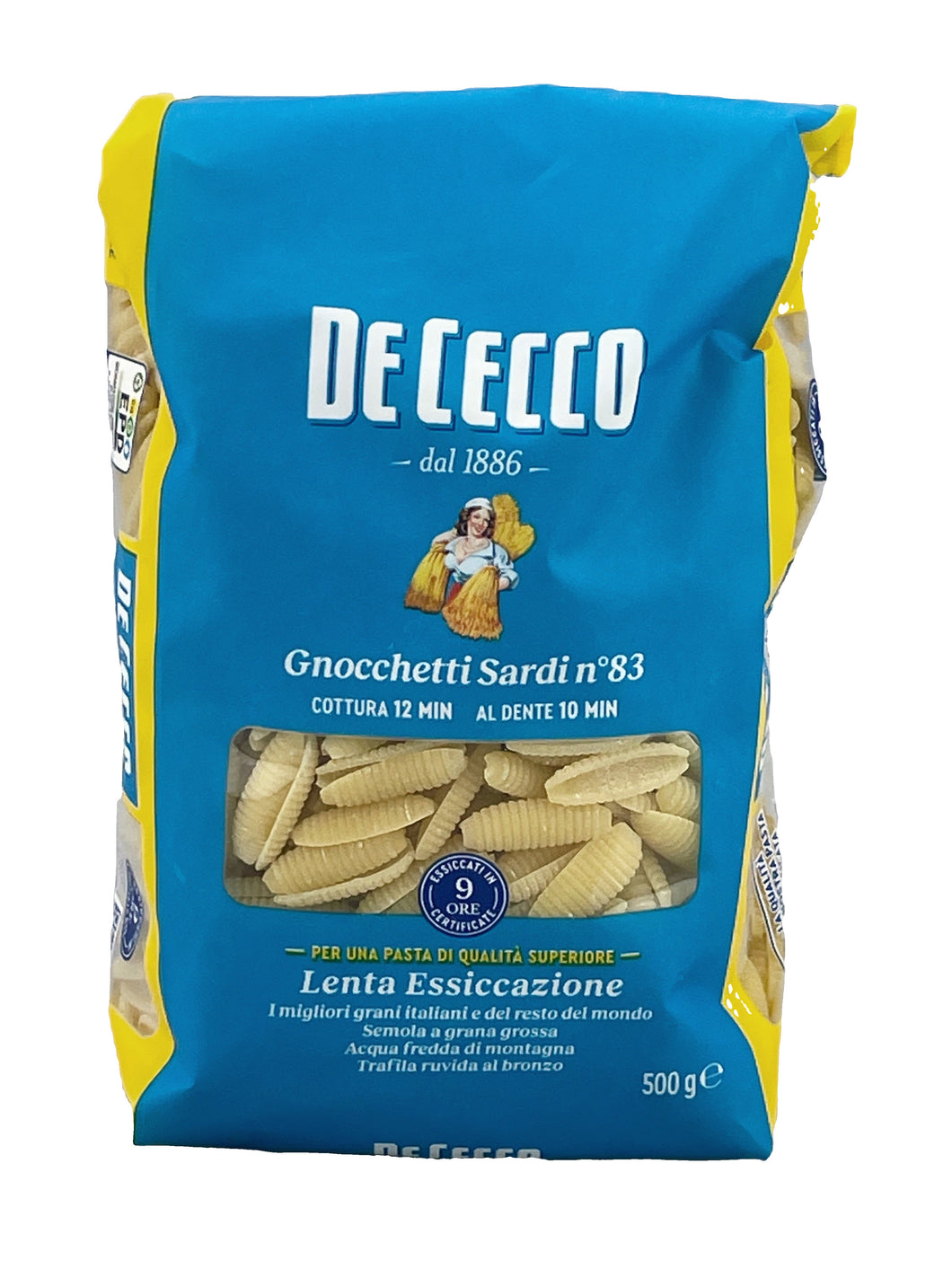 Gnocchetti Sardi n°83 – De Cecco - kleinere Nudeln mit einer gewölbten, riffeligen Oberfläche