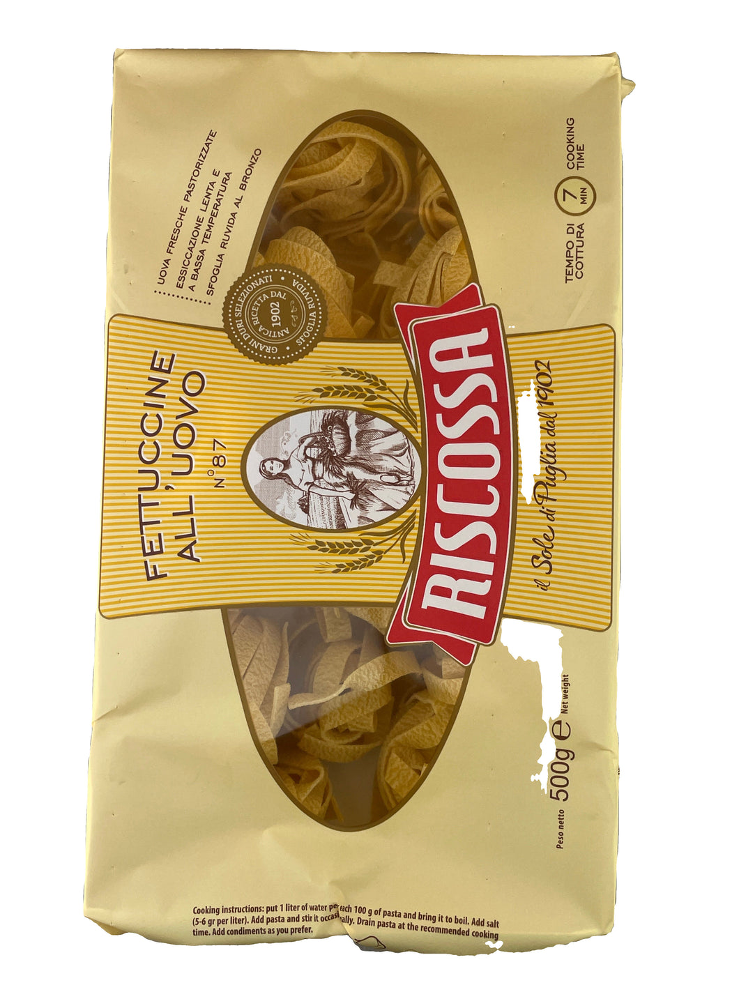 Fettuccine All´Uovo - Riscossa - Eier Bandnudeln