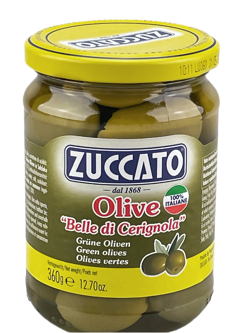 Olive Belle di Cerignola - Zuccato - grüne Oliven