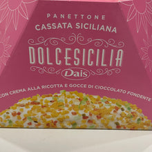 Załaduj obraz do przeglądarki galerii, Panettone Cassata Crema Ricotta - Dais - Panettone mit Ricottacreme und kandierten Früchten
