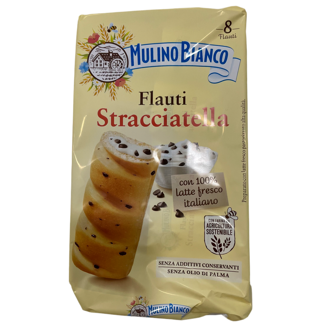 Flauti Stracciatella – Mulino Bianco -  Mini Kuchen mit Stracciatellafüllung