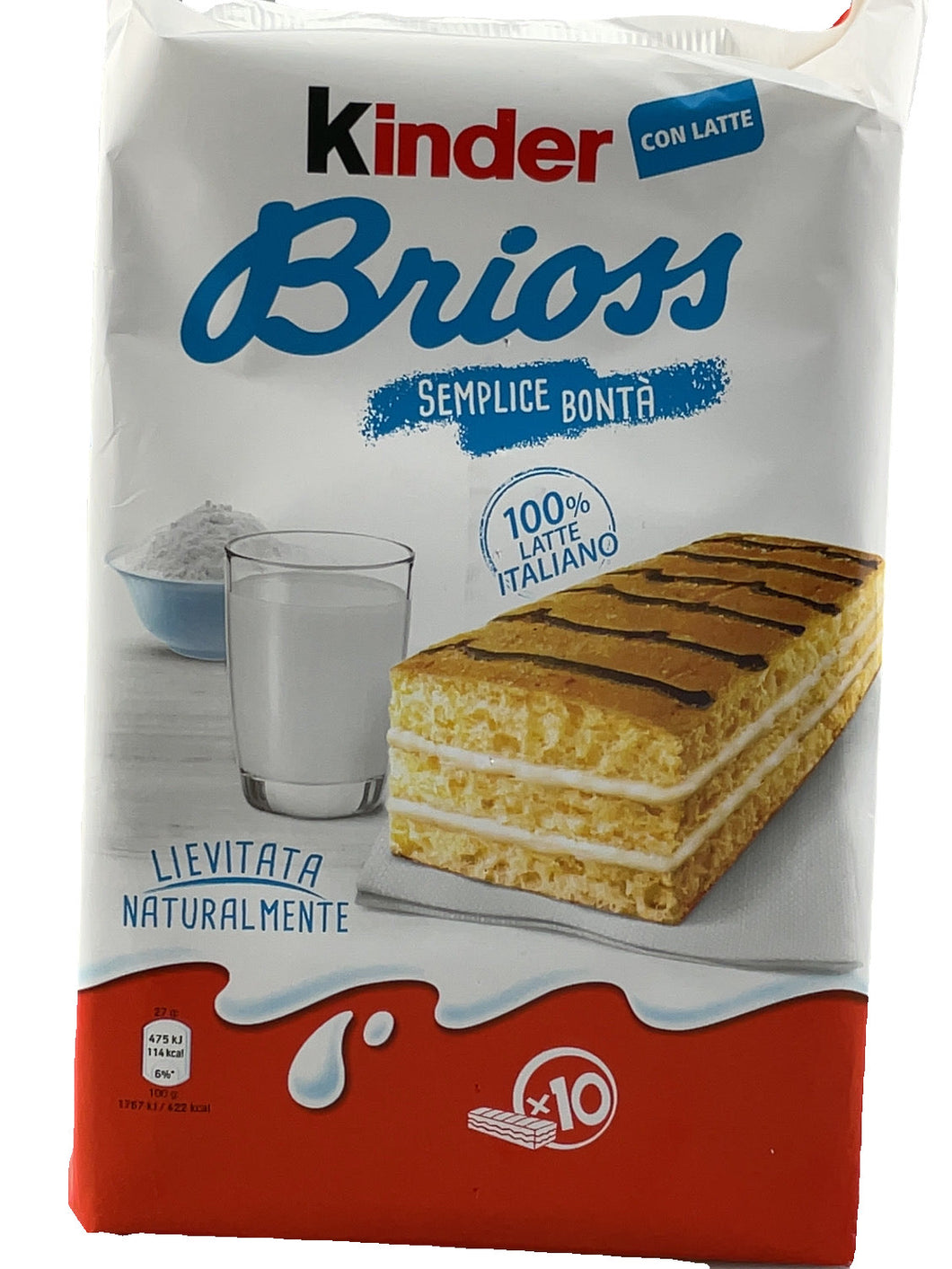 Brioss al Latte - Kinder - Kuchensnack mit Milchcreme