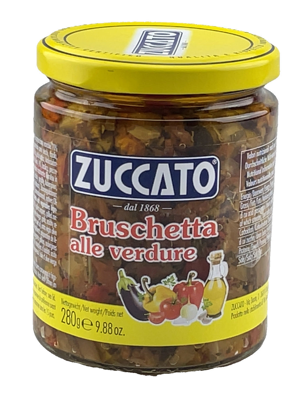 Bruschetta alle Verdure - ZUCCATO - Bruschetta Aufstrich mit Gemüse
