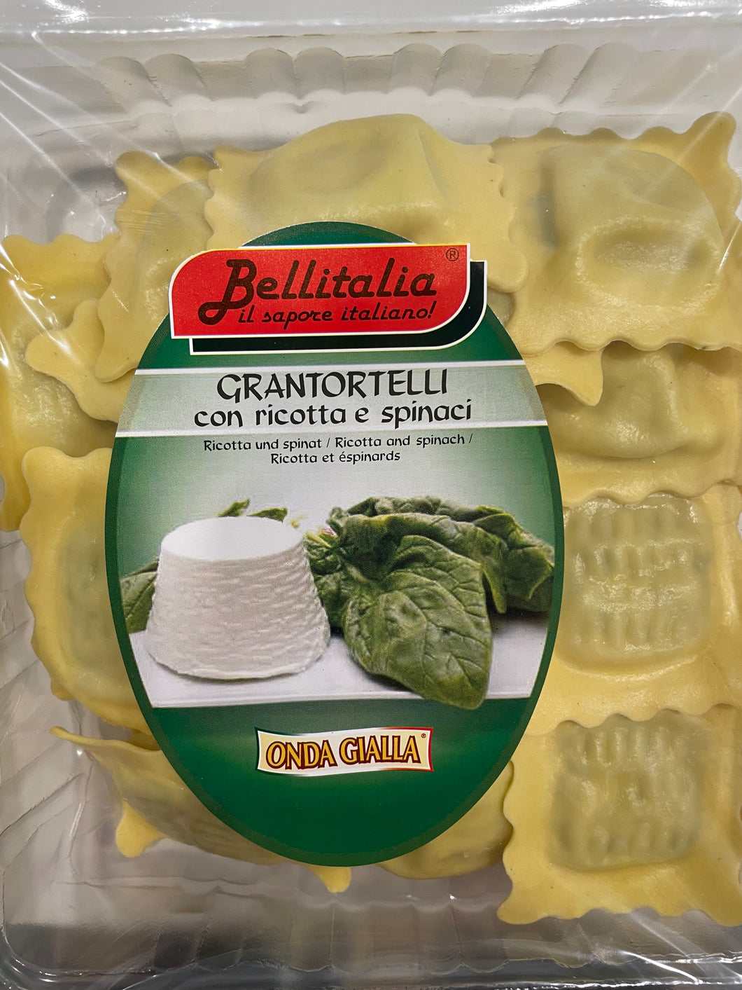 Grantortelli con ricotta e spinaci – Bellitalia - große Tortellini mit Ricotta und Spinat