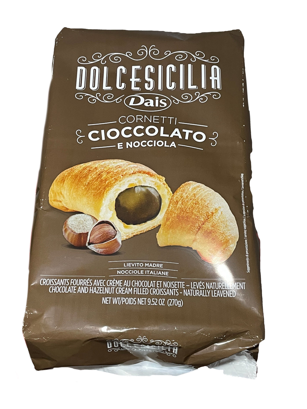 Cornetti Cioccolato e Nocciola - Dais - Croissants mit Schokolade und Haselnussfüllung