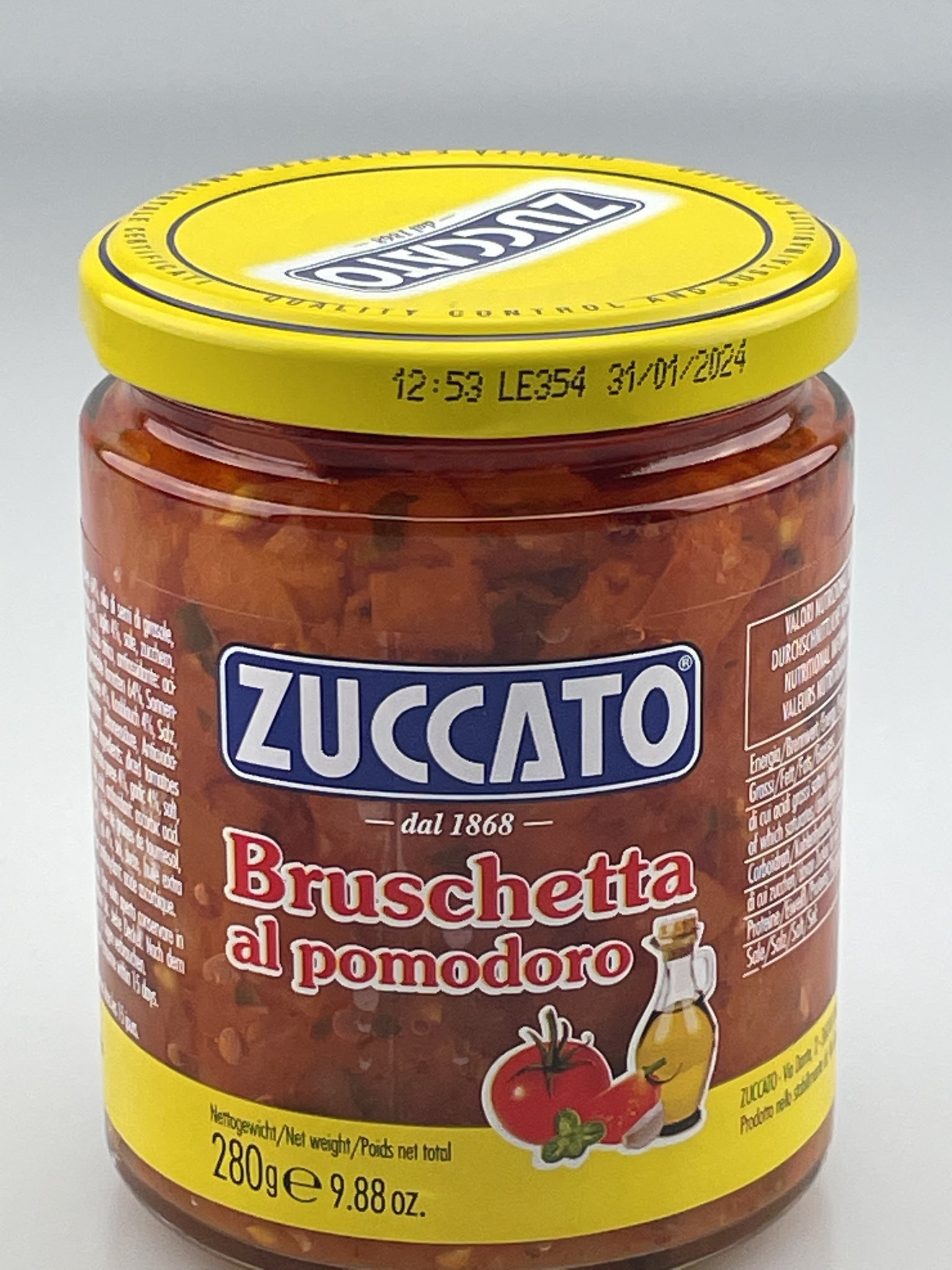 Bruschetta al Pomodoro - ZUCCATO - Bruschetta Aufstrich mit Tomaten ...